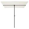 Buy Outdoor Parasol with Aluminium Pole - Sand White 2x1.5m