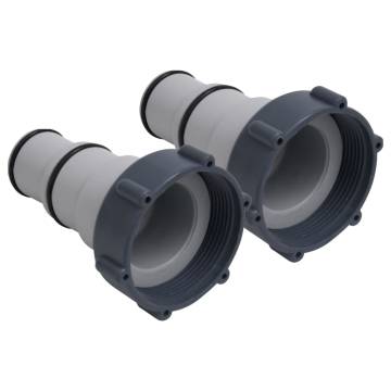 Pool Hose Adapters - 2 Pcs Durable Plastic | HiPo Market