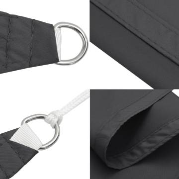 Sunshade Sail 3x4x5 m - Oxford Fabric Anthracite | HipoMarket