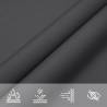 Sunshade Sail 3x4x5 m - Oxford Fabric Anthracite | HipoMarket