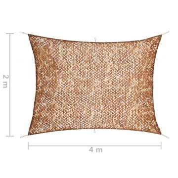 Camouflage Net with Storage Bag 2x4m Beige - HipoMarket