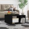 Elegant 4 Pcs Black Coffee Tables - Engineered Wood 33x33x33 cm