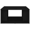 Elegant 4 Pcs Black Coffee Tables - Engineered Wood 33x33x33 cm