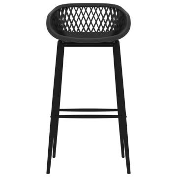 Bar Chairs Set of 2 – Stylish Black Design for Your Space