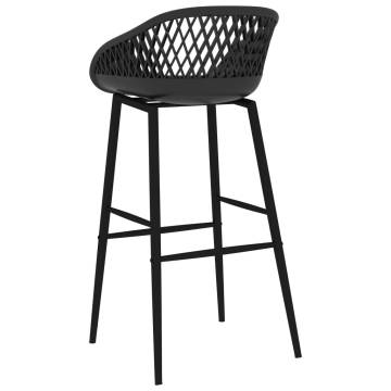 Bar Chairs Set of 2 – Stylish Black Design for Your Space