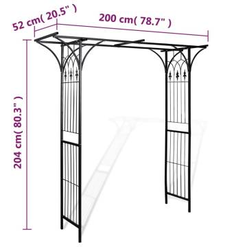 Durable Garden Arch - 200x52x204 cm for Climbing Plants