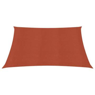 Terracotta HDPE Sunshade Sail 2x2m - 90% UV Protection