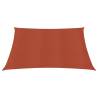 Terracotta HDPE Sunshade Sail 2x2m - 90% UV Protection