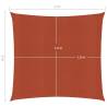 Terracotta HDPE Sunshade Sail 2x2m - 90% UV Protection