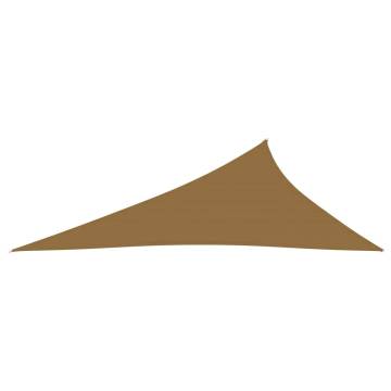 Taupe Sunshade Sail 3x4x5 m HDPE - UV & Mould Resistant