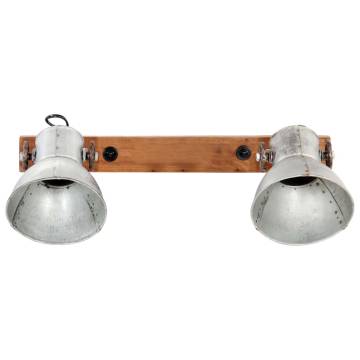 Industrial Wall Lamp Silver 45x25 cm E27 - Stylish Lighting