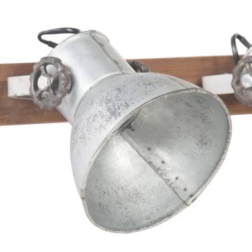 Industrial Wall Lamp Silver 45x25 cm E27 - Stylish Lighting