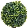 Artificial Boxwood Plants 2 pcs - Green Ball Shaped 33 cm