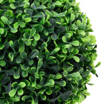 Artificial Boxwood Plants - 2 pcs Ball Shaped Green 27 cm