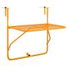 Yellow Balcony Table 60x40 cm Steel - Space-saving Design