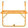 Yellow Balcony Table 60x40 cm Steel - Space-saving Design