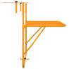 Yellow Balcony Table 60x40 cm Steel - Space-saving Design