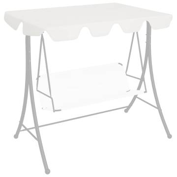 Replacement Canopy for Garden Swing - White 188/168 cm