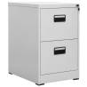 Filing Cabinet Light Grey 46x62x72.5 cm Steel Colour light grey Size 46 x 62 x 72.5 cm Quantity in Package 1 