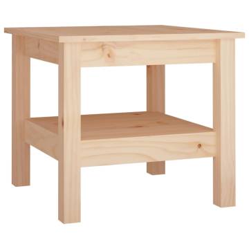 Elegant Solid Pine Coffee Table - 45x45x40 cm | HipoMarket