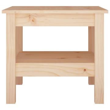 Elegant Solid Pine Coffee Table - 45x45x40 cm | HipoMarket