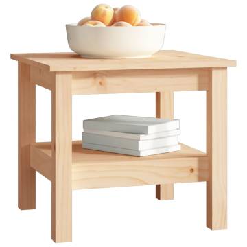 Elegant Solid Pine Coffee Table - 45x45x40 cm | HipoMarket