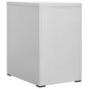 Light Grey Filing Cabinet - 46x62x72.5 cm Steel Design