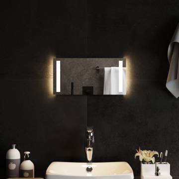 Stylish LED Bathroom Mirror 40x20 cm - Waterproof & USB