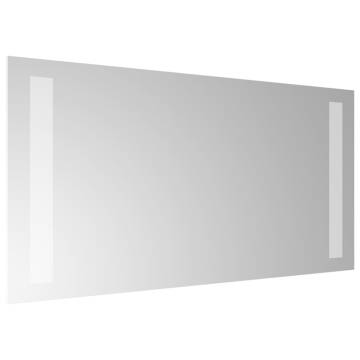 Stylish LED Bathroom Mirror 40x20 cm - Waterproof & USB