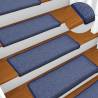 Carpet Stair Treads 15 pcs 65x21x4 cm Blue Colour blue Size 65 x 21 x 4 cm Quantity in Package 15 