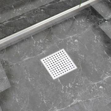 18x18 cm Stainless Steel Shower Drain – Smart Design & Easy Clean