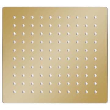 Gold Square Rain Shower Head | Stainless Steel 20x20 cm