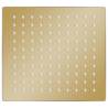 Gold Square Rain Shower Head | Stainless Steel 20x20 cm