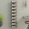 Wall-mounted Wine Rack for 9 Bottles Gold Iron Colour gold Quantity in Package 1 Number of 9 Number of Bottles 