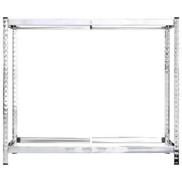 2-Layer Tire Racks | 110x40x110 cm Steel | 2 pcs Silver