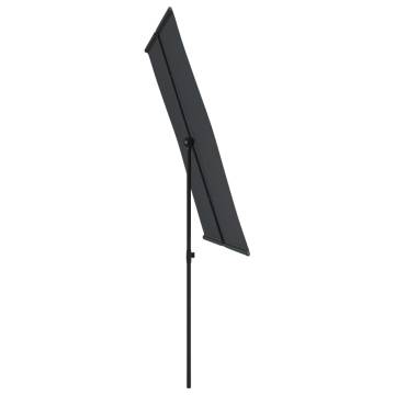 Outdoor Parasol with Aluminium Pole 2x1.5 m Black - Buy Now