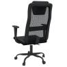 Black Mesh & Faux Leather Office Chair - Comfort & Style