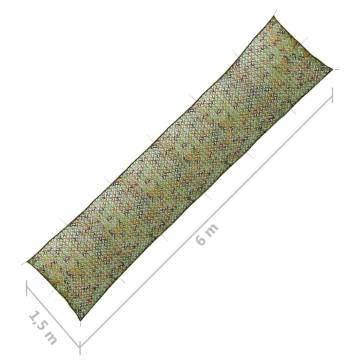 Camouflage Net with Storage Bag 1.5x6m - Green | Hipo Market