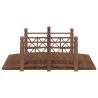 Garden Bridge with Railings | Solid Wood Spruce - 150x67cm