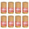 Bolsius Rustic Pillar Candles Shine 8 pcs 100x50 mm Honeycomb Yellow Colour honeycomb yellow Size 100 x 50 mm Quantity in Package 8 