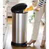 Curver 40L Deco Pedal Bin in Silver | Stylish & Hygienic