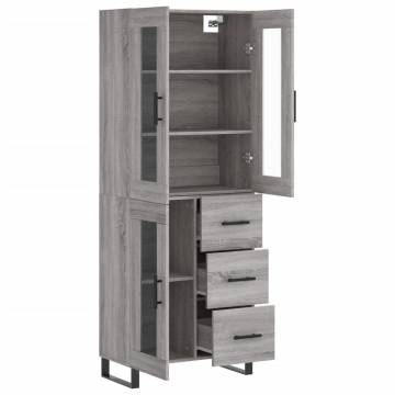 Stylish Highboard Grey Sonoma - Elegant Storage Solution