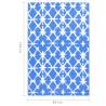 Trendy Outdoor Carpet Blue & White - 80x150 cm | HipoMarket UK