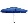 Outdoor Parasol with Aluminium Pole 600 cm Azure Blue Colour azure blue Size 600 cm Quantity in Package 1 