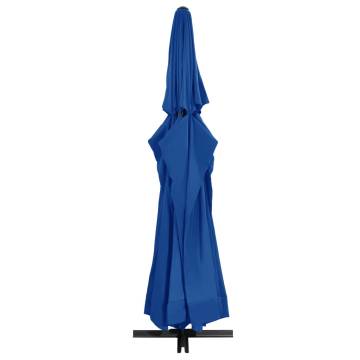 Outdoor Parasol with Aluminium Pole 600 cm - Azure Blue