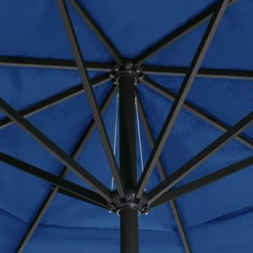 Outdoor Parasol with Aluminium Pole 600 cm - Azure Blue