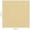 Tent Carpet 200x200 cm Beige - Comfort for Camping Trips