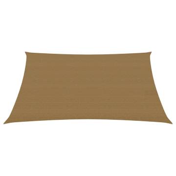 Sunshade Sail 160 g/m² Taupe 2.5x4 m - HDPE Sun Protection