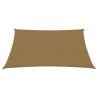 Sunshade Sail 160 g/m² Taupe 2.5x4 m - HDPE Sun Protection