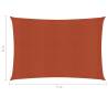 Terracotta Sunshade Sail 6x7 m - UV & Mould Resistant HDPE